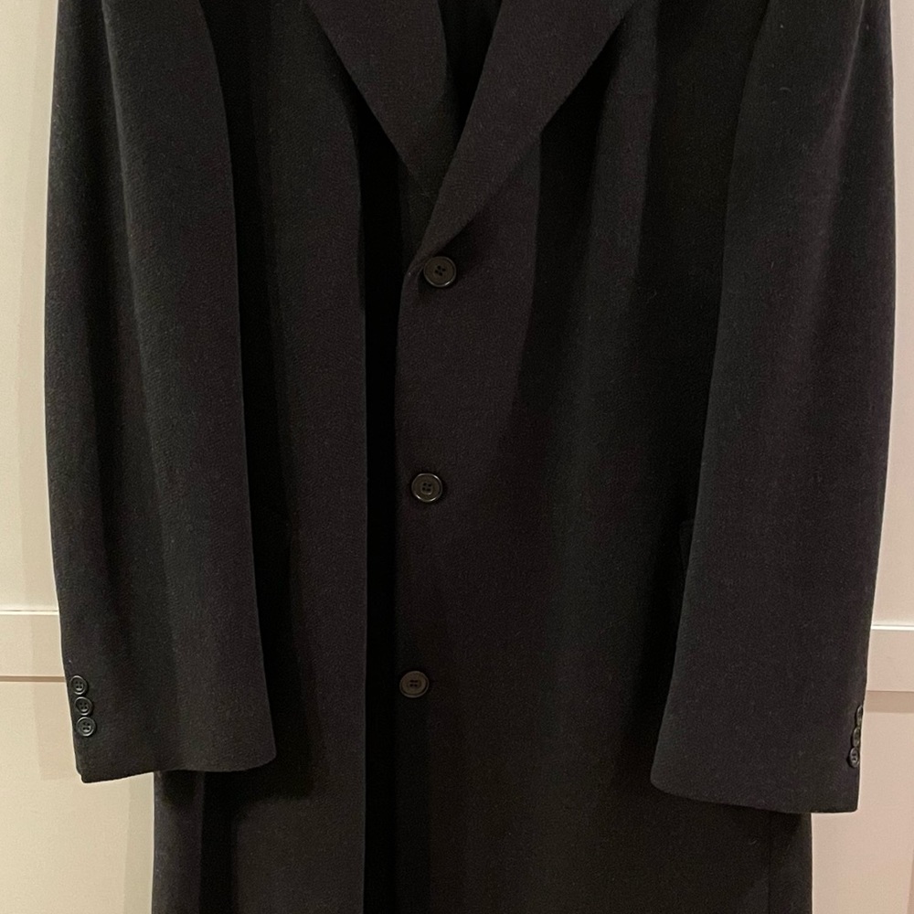 Alexandre London Wool Cashmere Overcoat. Charcoal color. US / UK 44 Regular.